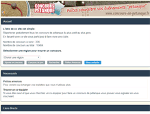Tablet Screenshot of concours-de-petanque.fr